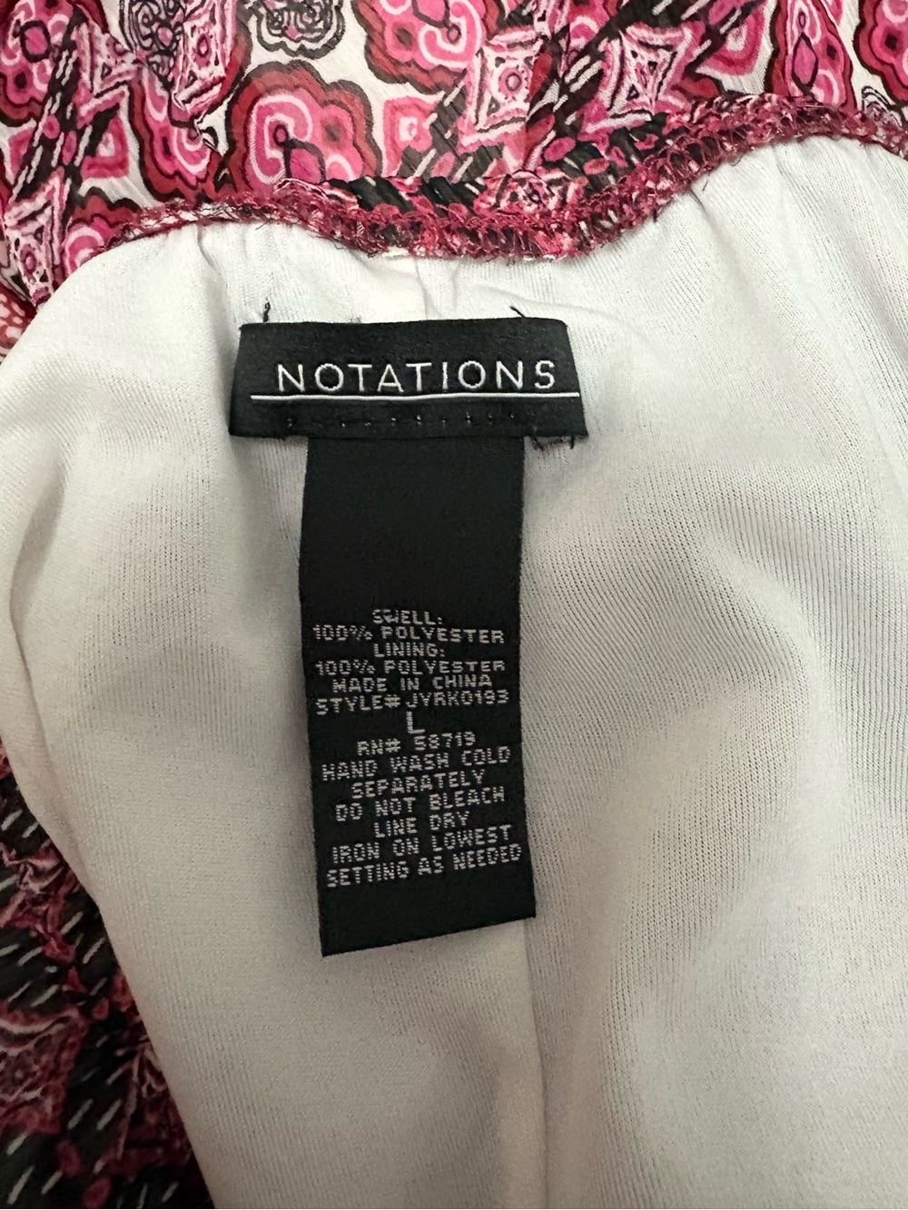 Notations Boho Tiered Maxi Skirt – Size L - Picture 5 of 6